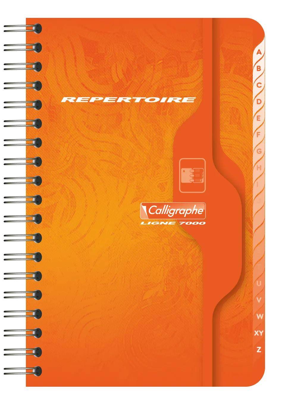 Calligraphe 5x Répertoire reliure intégrale 11x17 180p - Sortiert 237C