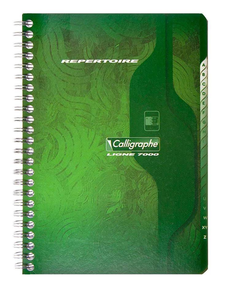 Calligraphe 5x Adressb mSpirale 90Bl A5 kar sort - Sortiert 247C