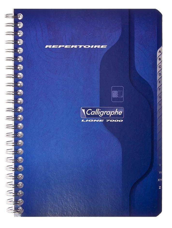 Calligraphe 5x Adressb mSpirale 90Bl A5 kar sort - Sortiert 247C