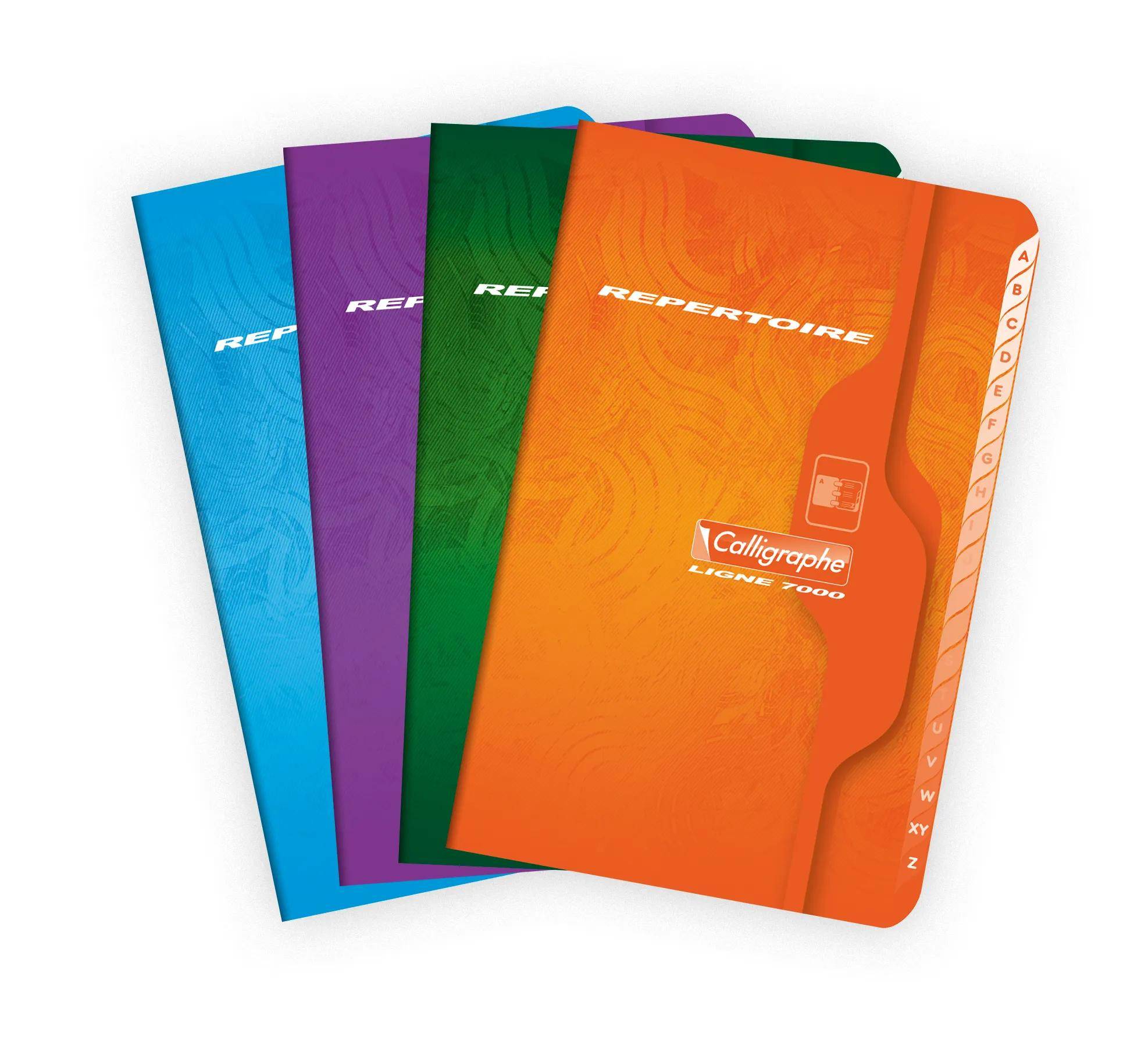 Calligraphe 10x Adressbuch 48Bl 9x14 kar sort - Sortiert 821C