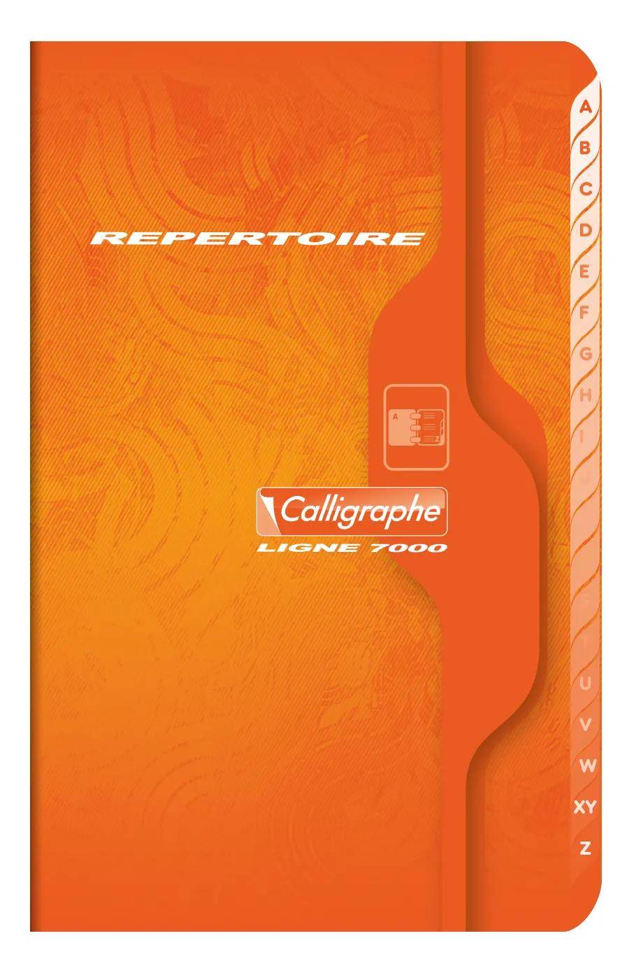 Calligraphe 10x Adressbuch 48Bl 9x14 kar sort - Sortiert 821C