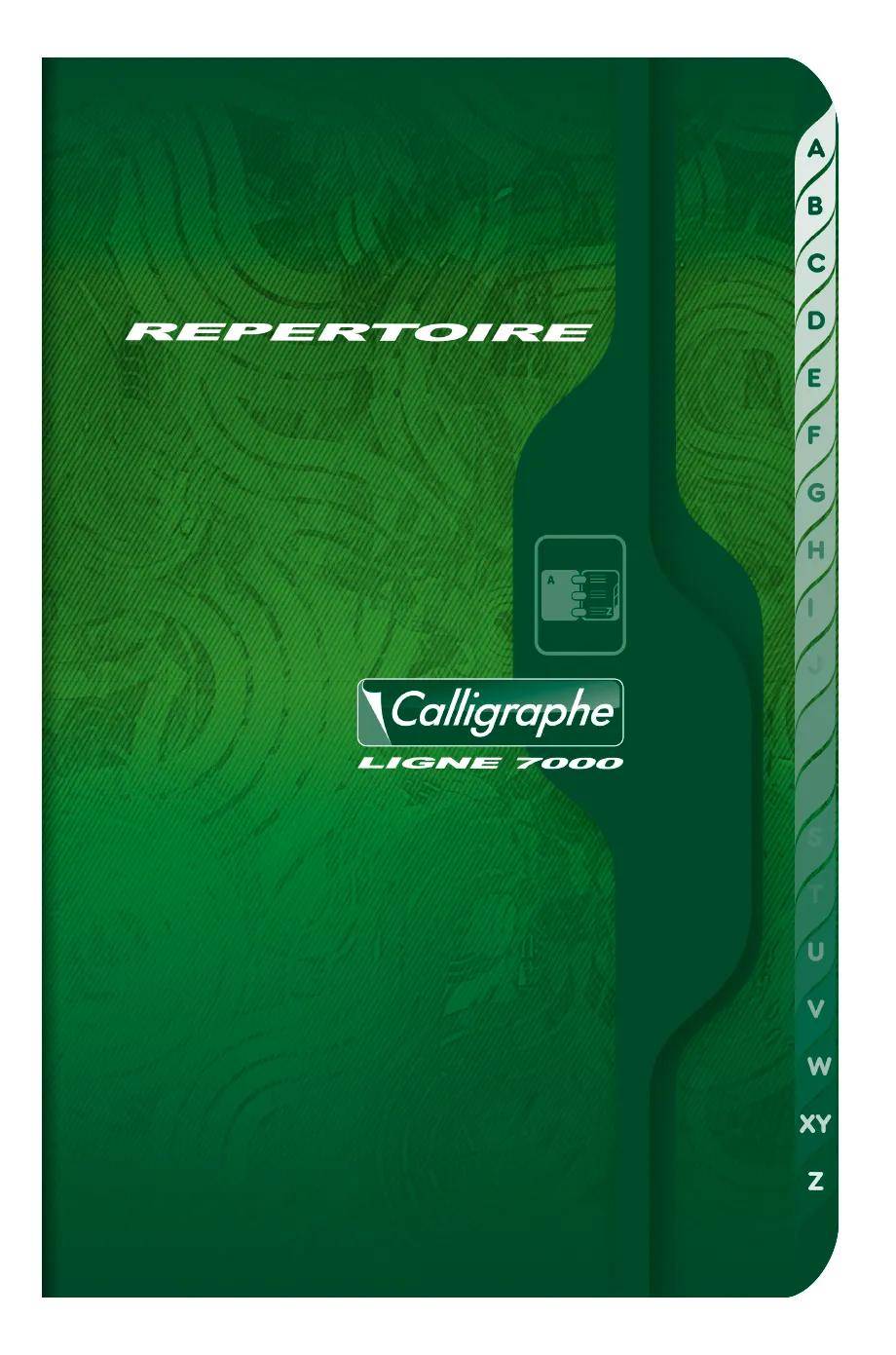 Calligraphe 10x Adressbuch 48Bl 9x14 kar sort - Sortiert 821C