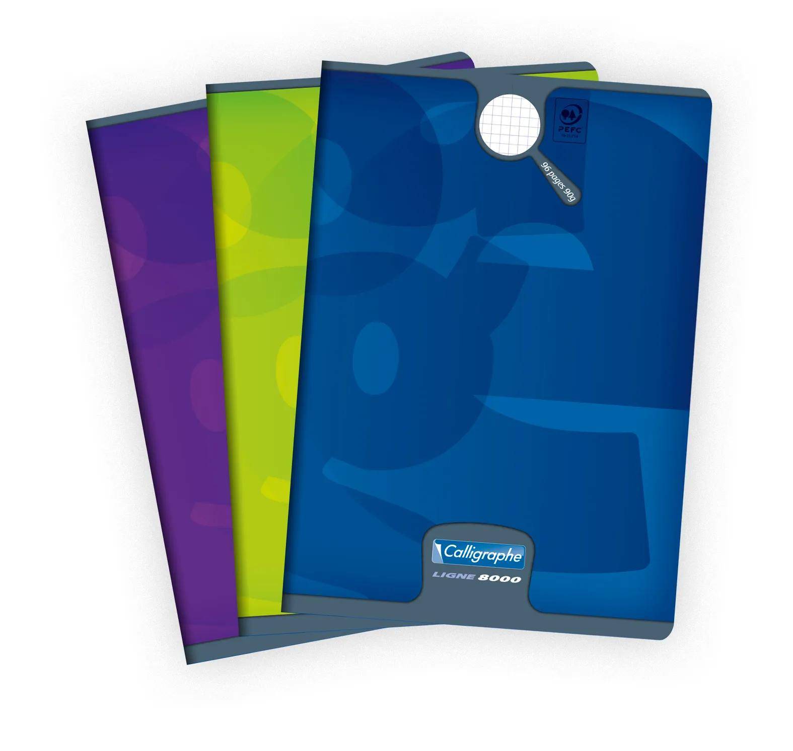 Calligraphe 10x Heft Calligraph A4 90g 48 Bl kariert - Sortiert 108735C