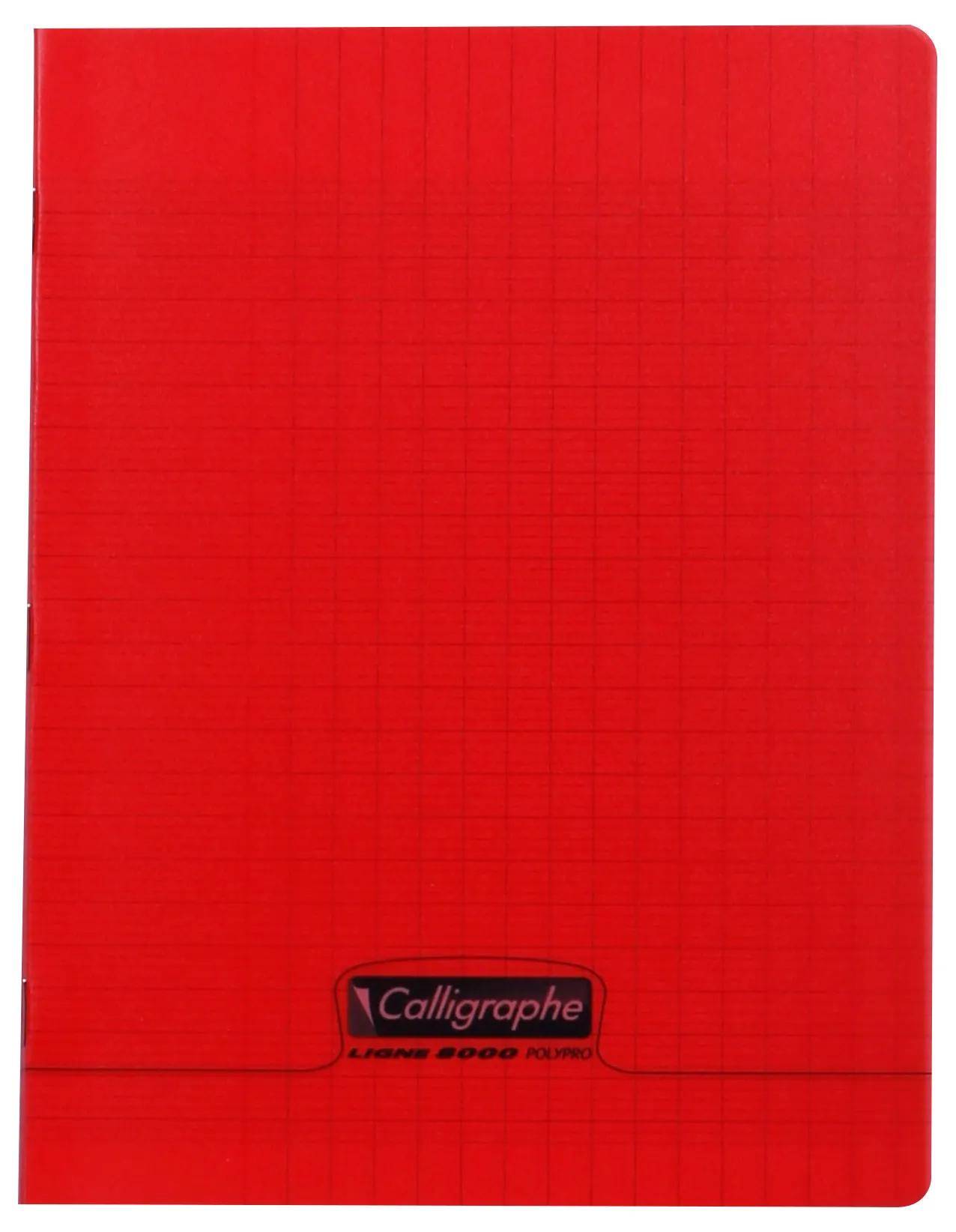 Calligraphe 10x Heft 48Bl 17x22 90g frz Lin PP rot - Rot 18123C