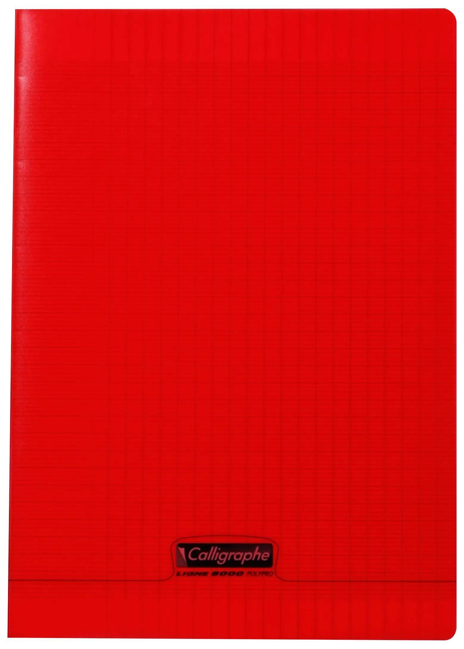 Calligraphe 10x Heft. 8000 POLYPRO ROUGE 21X297 96P SEYE - Rot 18133C