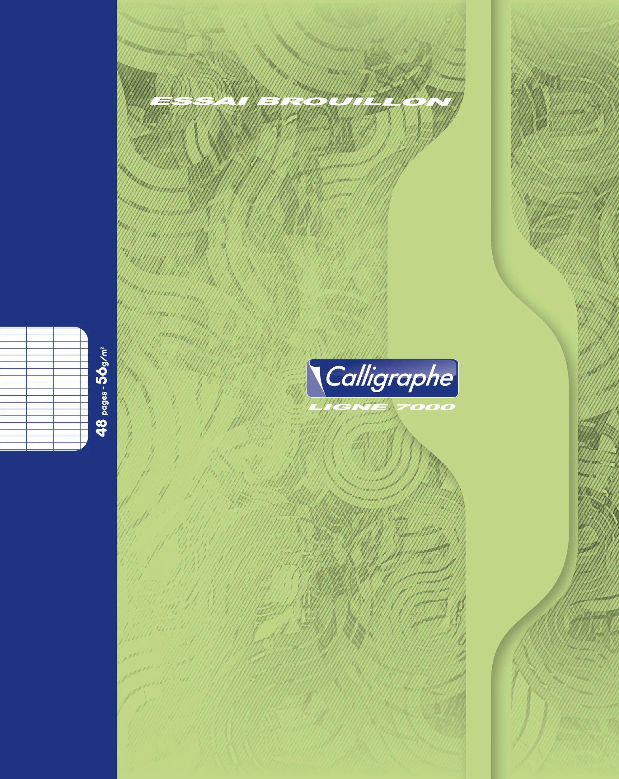 Calligraphe 20x Heft 17x22 24Bl 56g frz. Lineatur - Grün 2148C