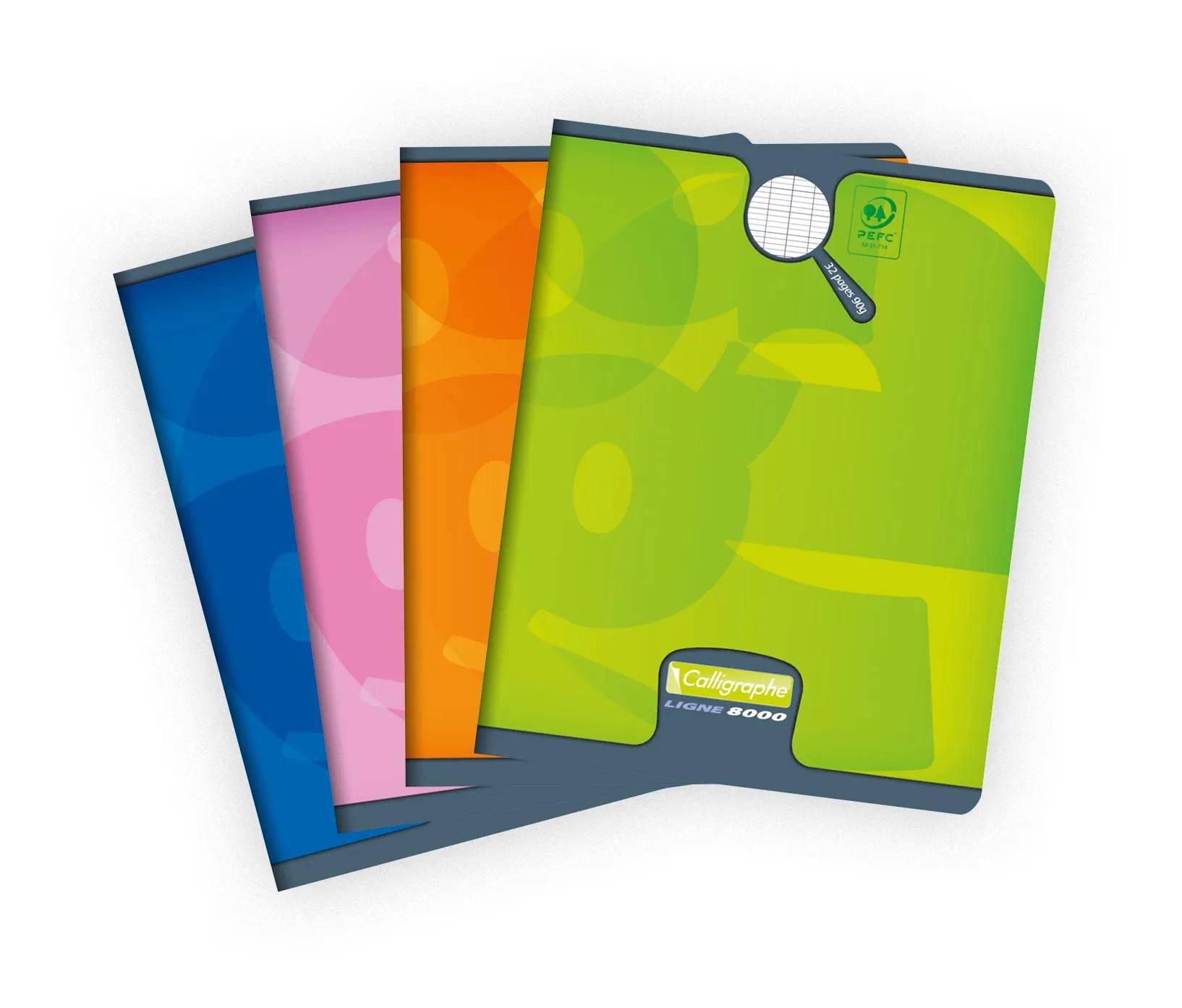 Calligraphe 20x Schulheft 8000 90G FR LINEATUR 16BL - Sortiert 108708C