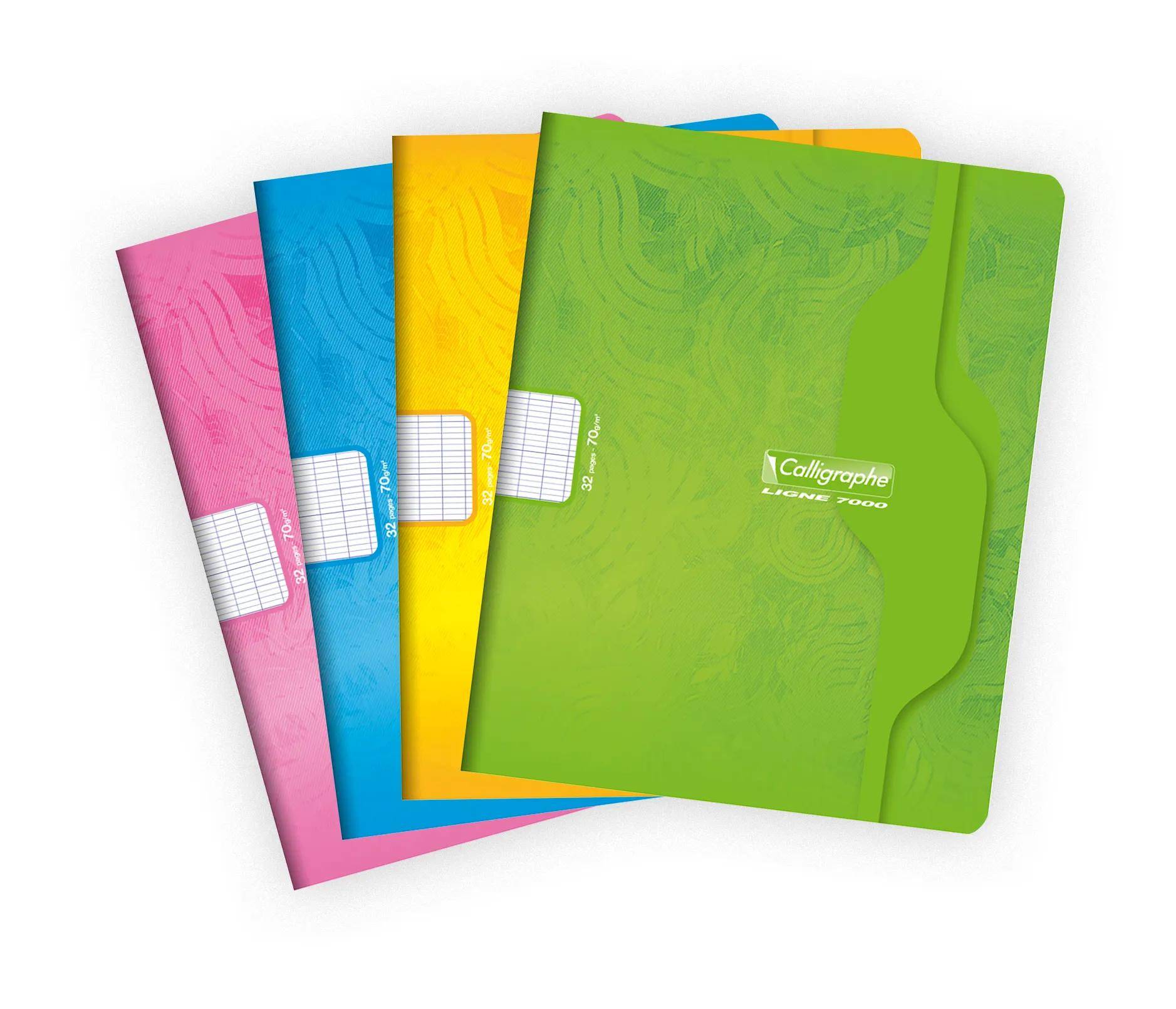 Calligraphe 25x KLAD.EINBAND NOTIZHefte 110X170 96B 5MM - Sortiert 7002C