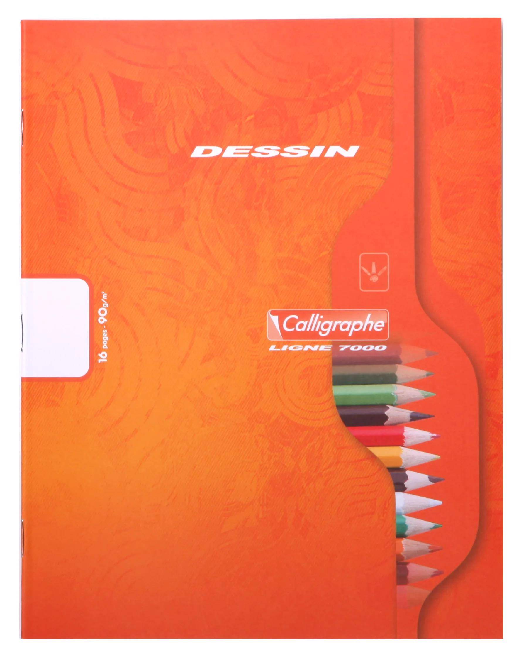 Calligraphe 25x Zeichenheft 8Bl 17x22 blanko w st - Sortiert 551C