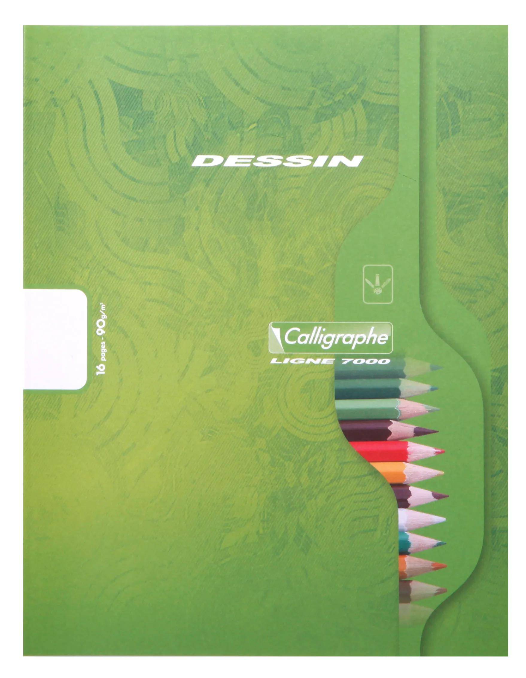 Calligraphe 25x Zeichenheft 8Bl 17x22 blanko w st - Sortiert 551C