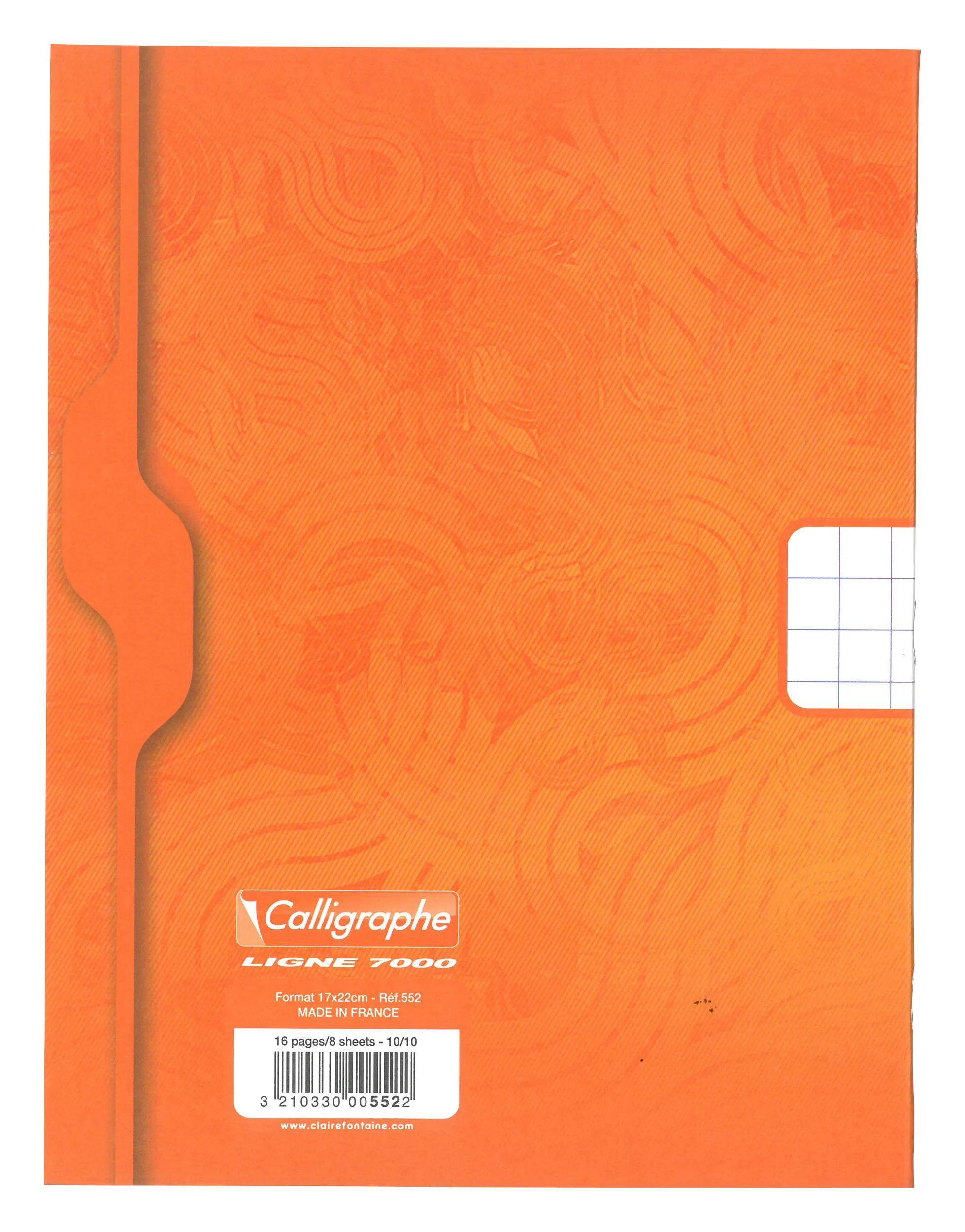 Calligraphe 25x Zeichenheft 17x22cm kar 10x10 90g - Sortiert 552C