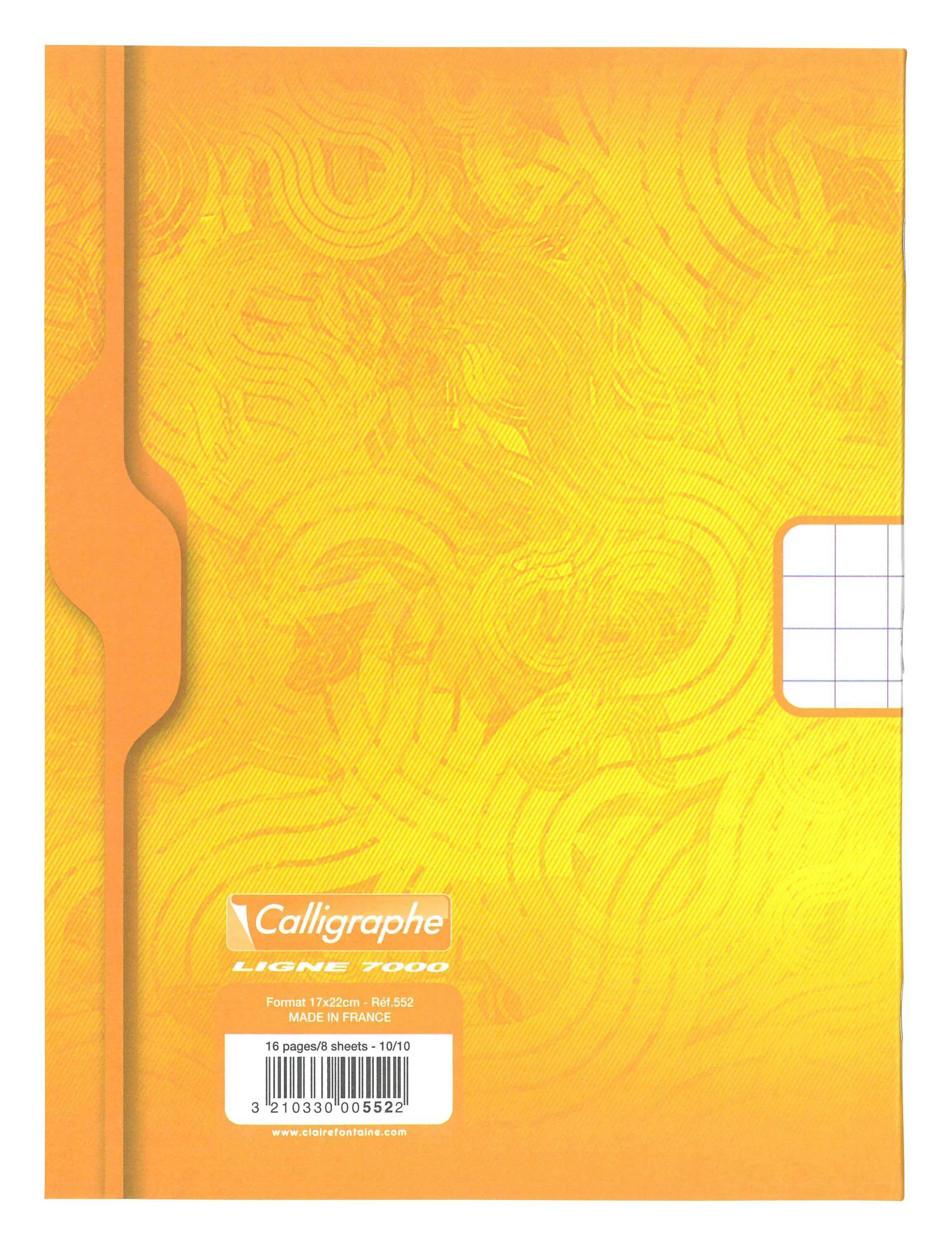 Calligraphe 25x Zeichenheft 17x22cm kar 10x10 90g - Sortiert 552C