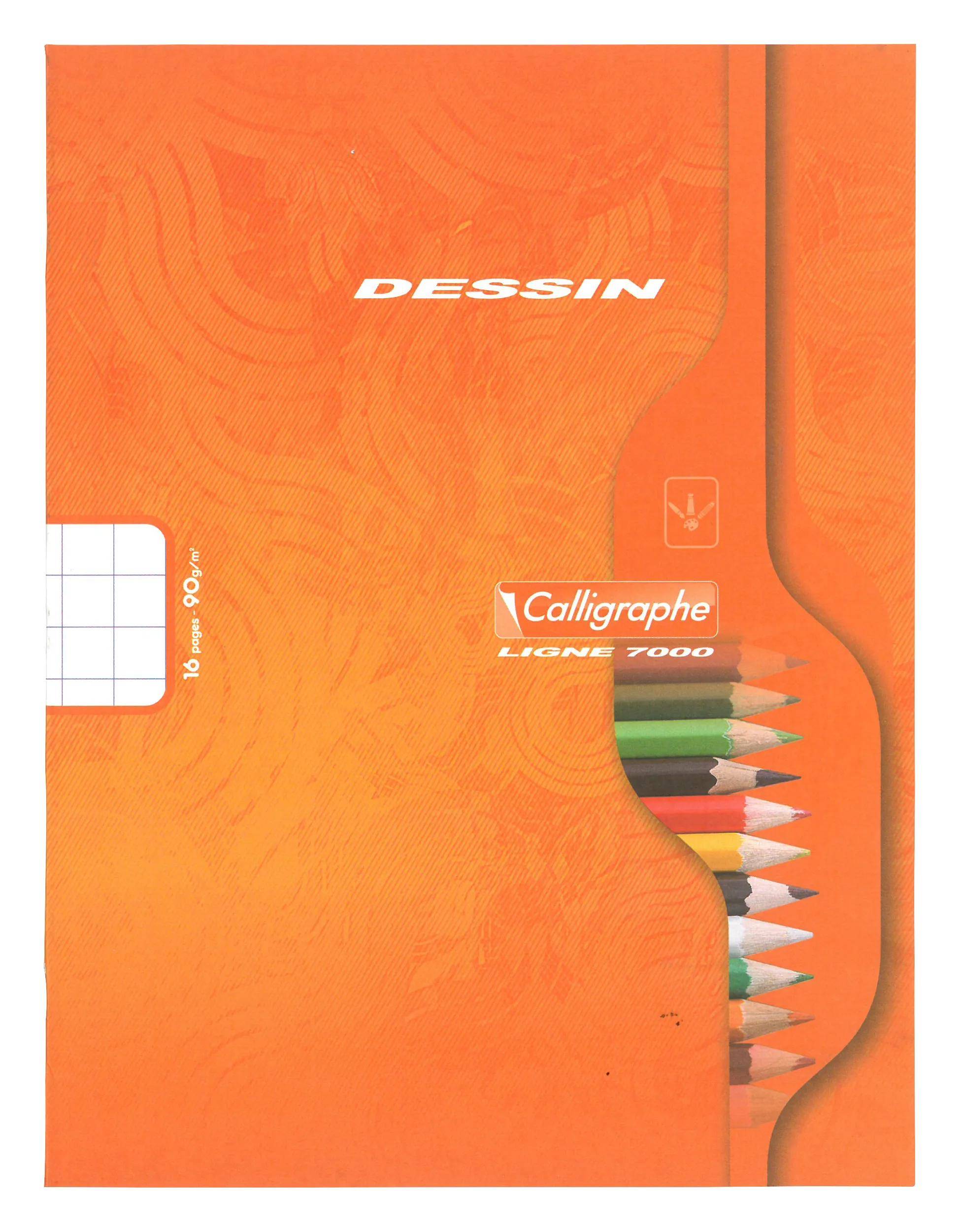 Calligraphe 25x Zeichenheft 17x22cm kar 10x10 90g - Sortiert 552C