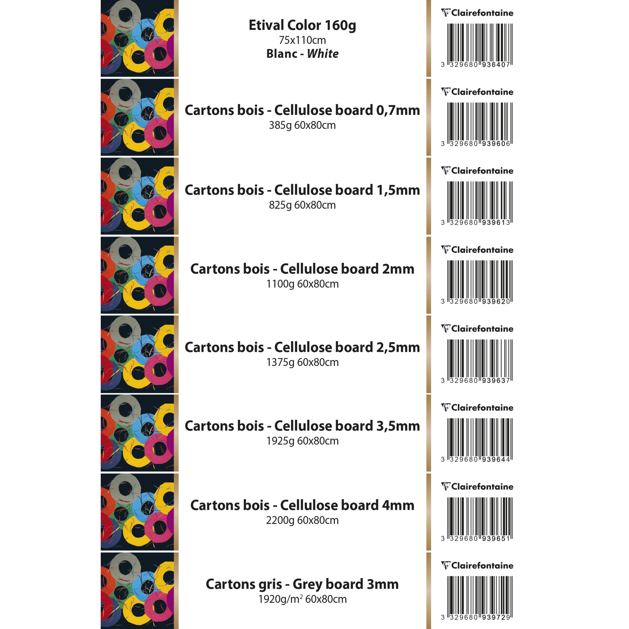 Clairefontaine Labels sheets a cardb 60x80 75x110 - 93854C