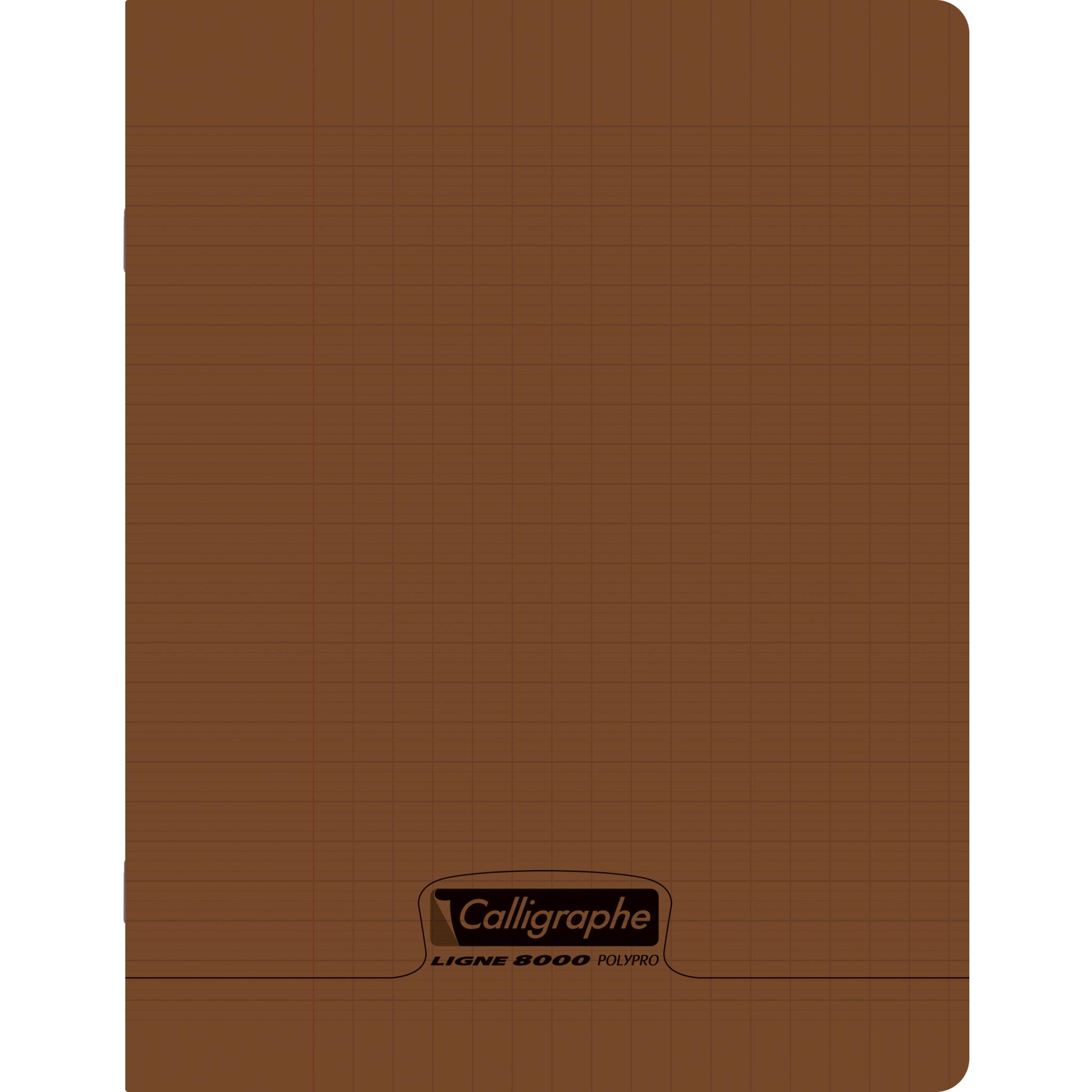 Calligraphe 10x Heft 17x22 48 Bl fr. Lin. Braun - Braun| 18931C