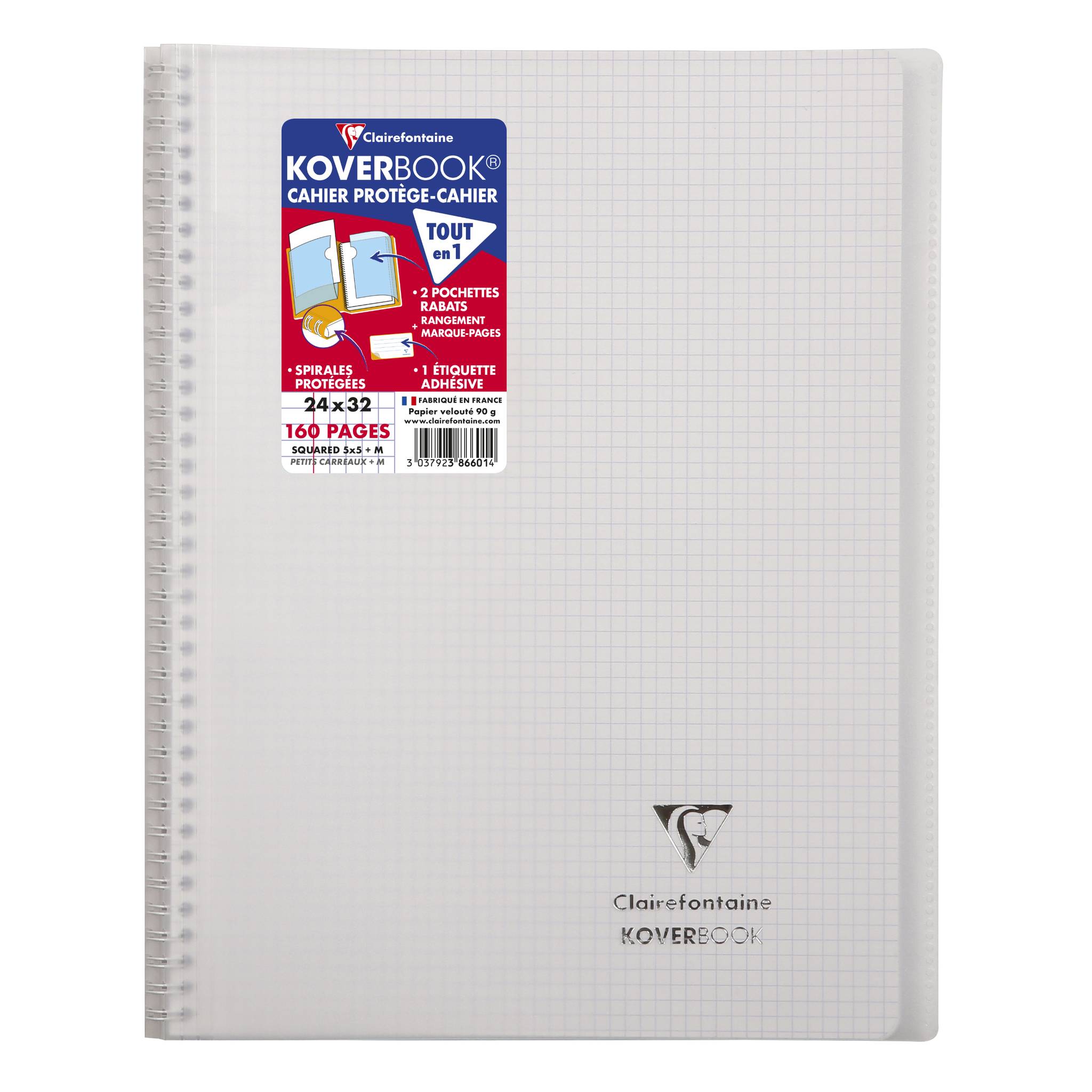 Clairefontaine 20x KB, RI ENVELOPPANTE 24X32 160P 5X5 - Sortiert 386601C