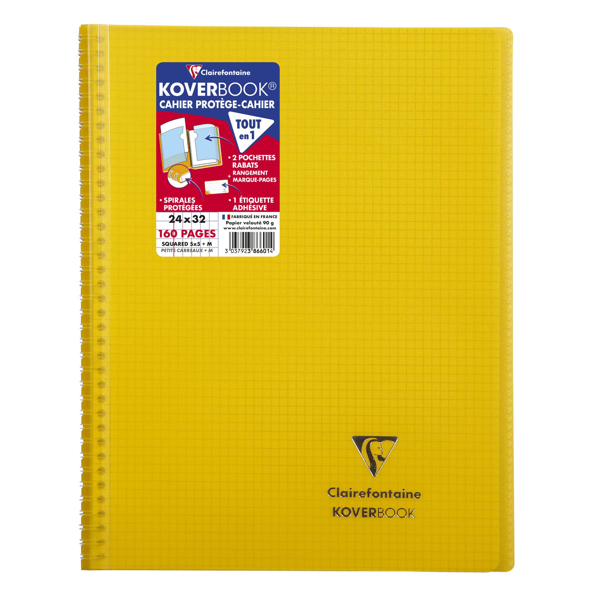 Clairefontaine 20x KB, RI ENVELOPPANTE 24X32 160P 5X5 - Sortiert 386601C