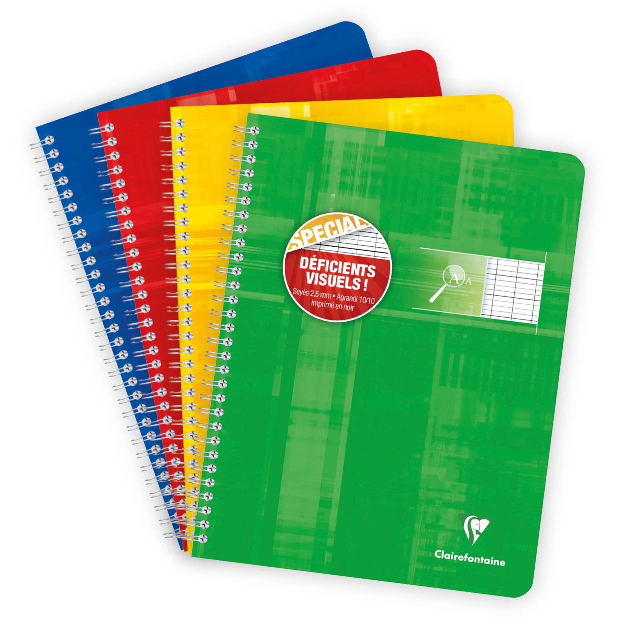 Clairefontaine 10x INTEGRALE DEFICIENTS VISUELS 17X22 100P - Sortiert 68796C