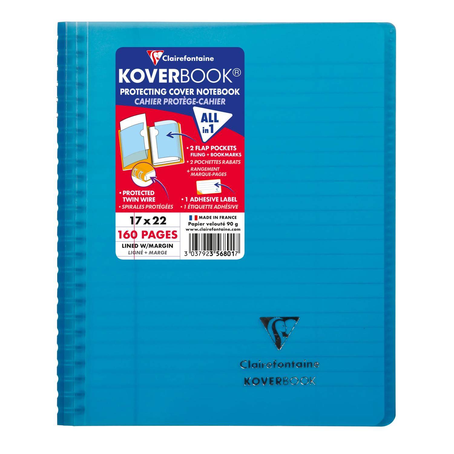 Clairefontaine 20x KB, RI ENVELOPPANTE 17X22 160P L+M - Sortiert 356801C