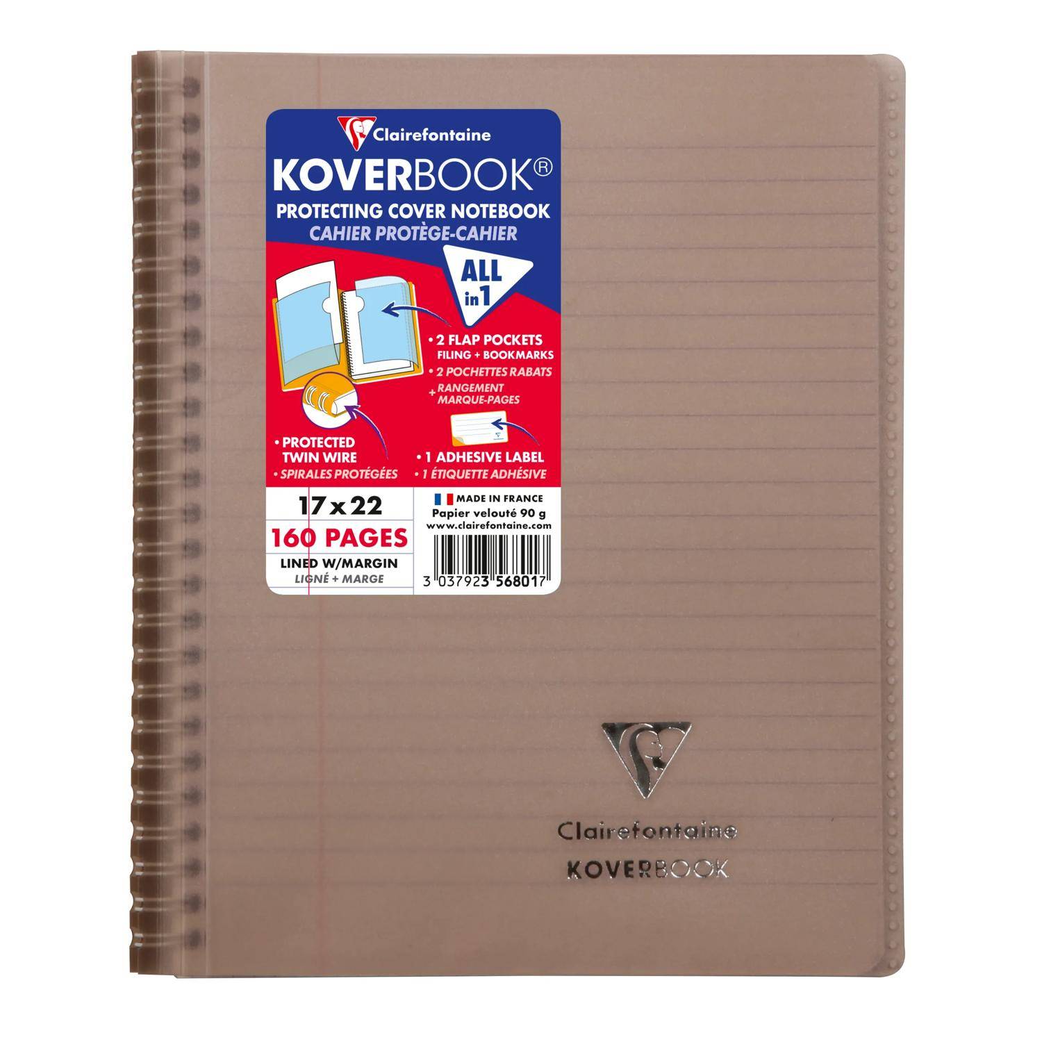 Clairefontaine 20x KB, RI ENVELOPPANTE 17X22 160P L+M - Sortiert 356801C