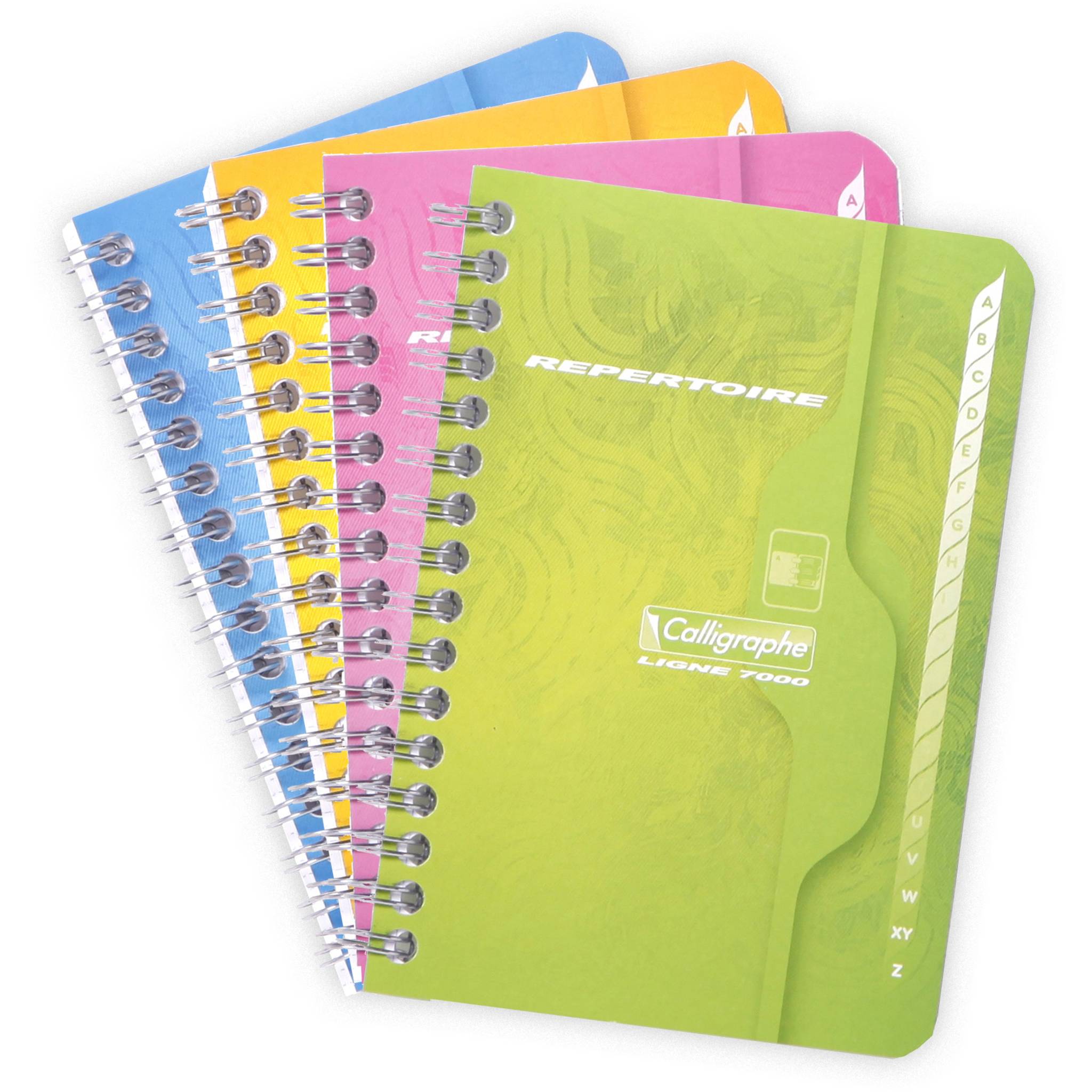 Calligraphe 10x Spiraladressbuch 90Bl 9x14 kar sort - Sortiert 227C