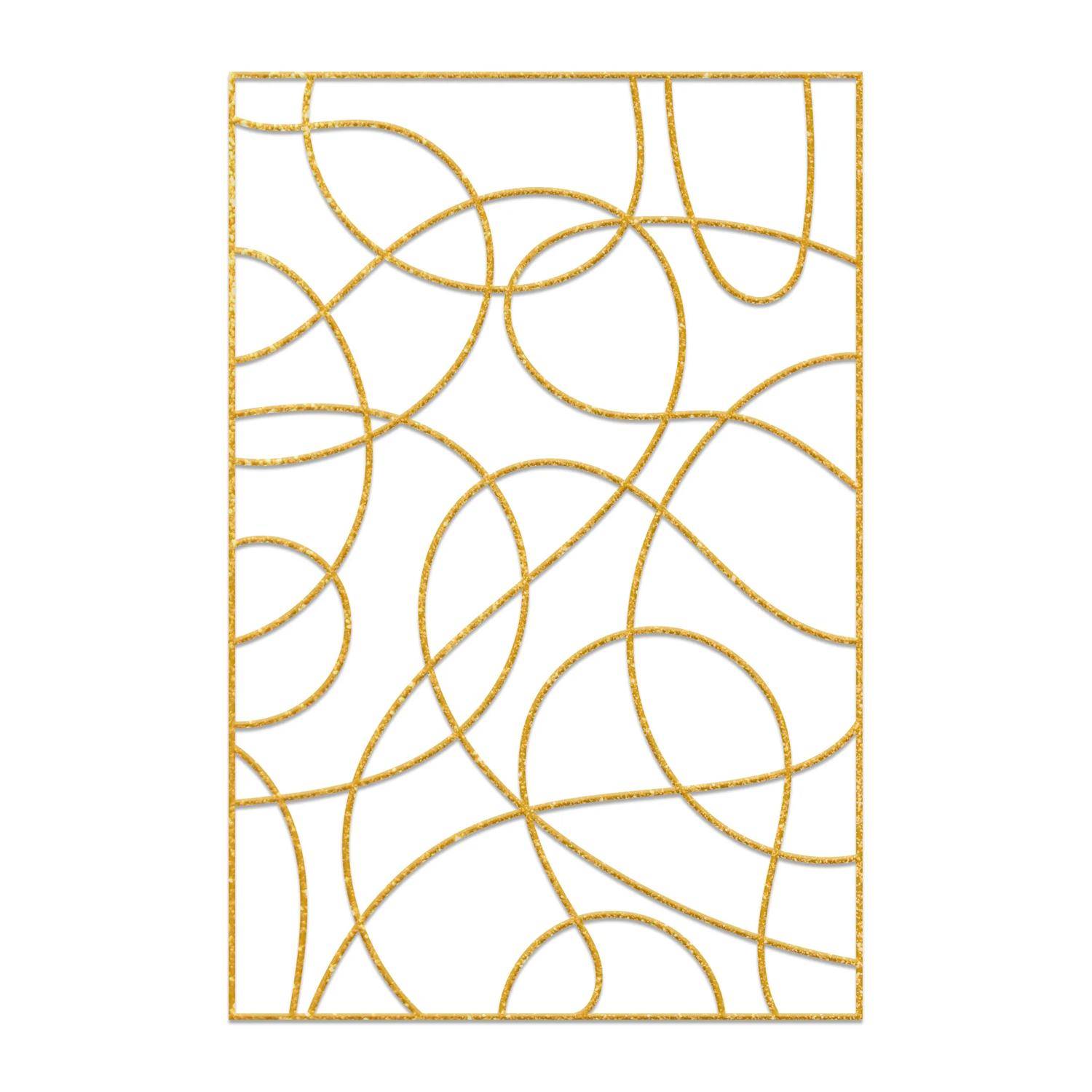 H Dupont 5x Set mit 5 Seidenbildern Geometrisch Weiß DUS0944C