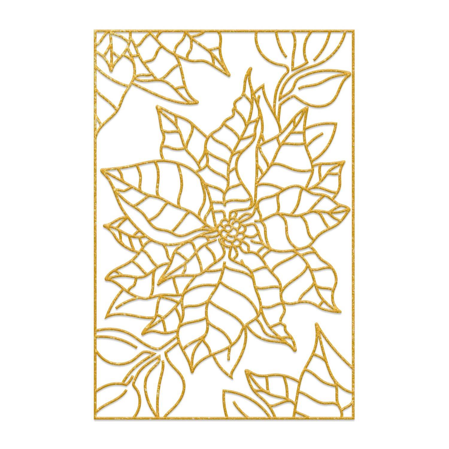 H Dupont 5x Set mit 5 Seidenbildern Weihnachten Weiß DUS0945C