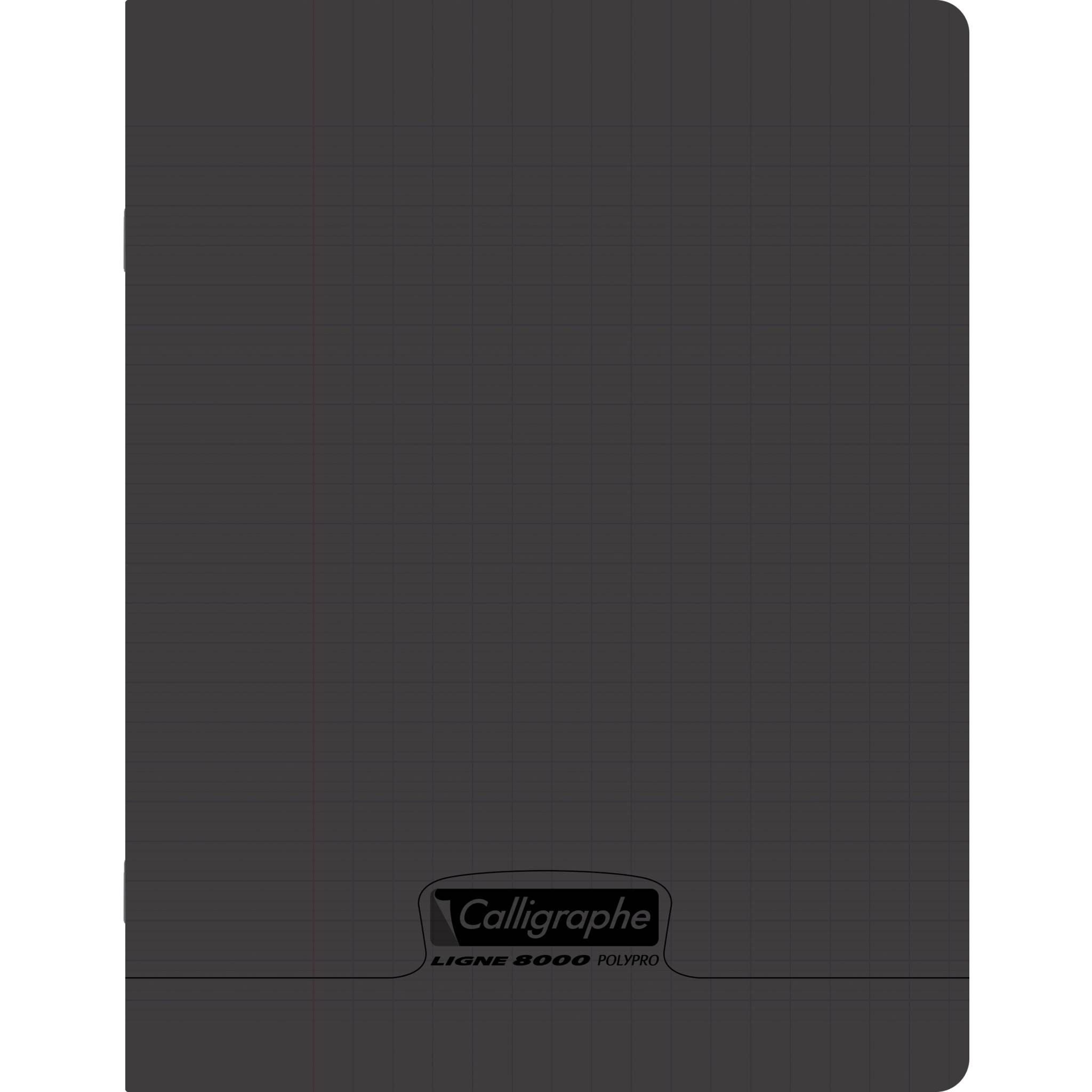 Calligraphe 3x Heft 17x22 96 Bl fr. Lin. Schwarz - Schwarz 18950C