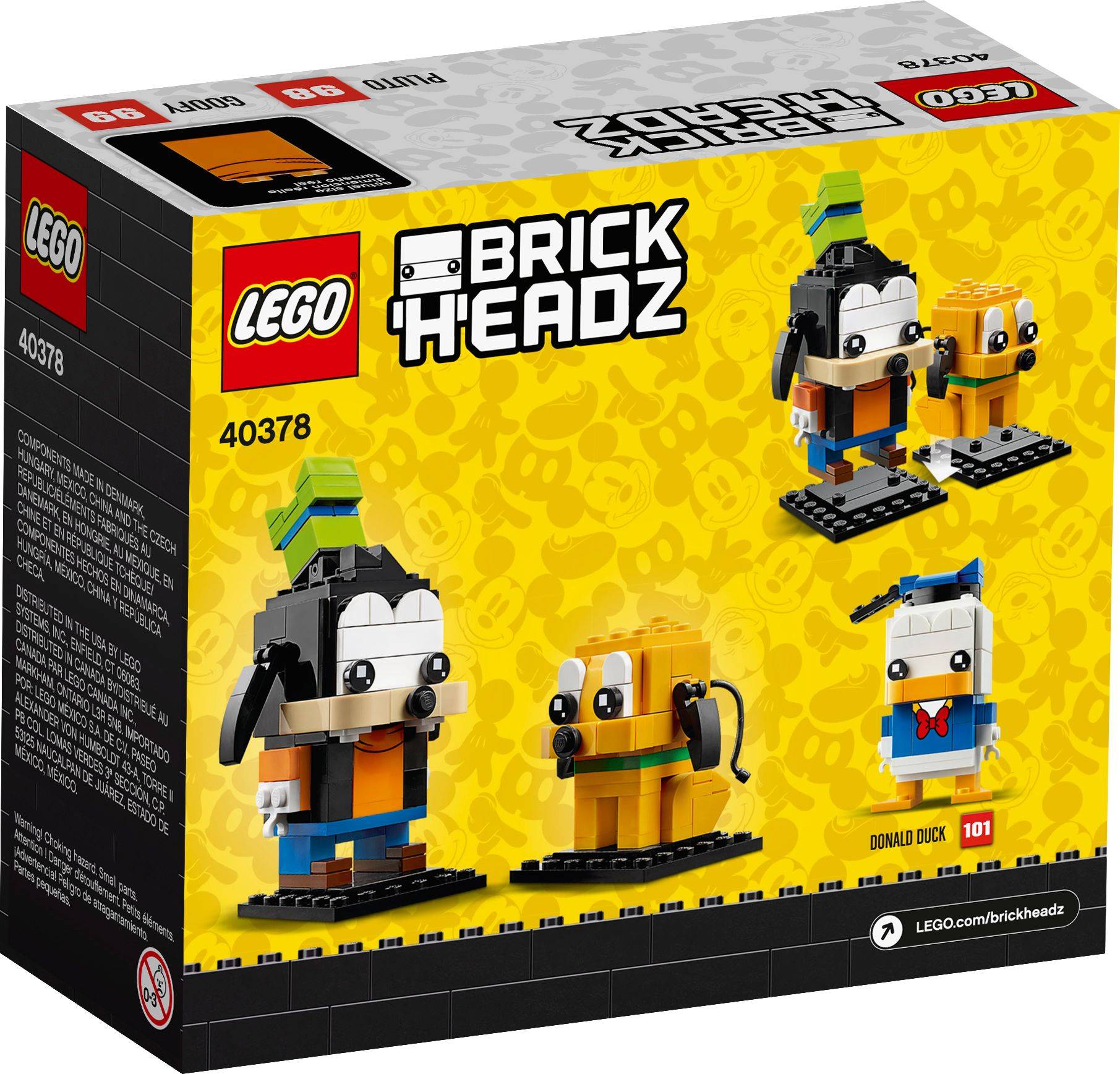 LEGO® Brickheadz 40378 Goofy & Pluto