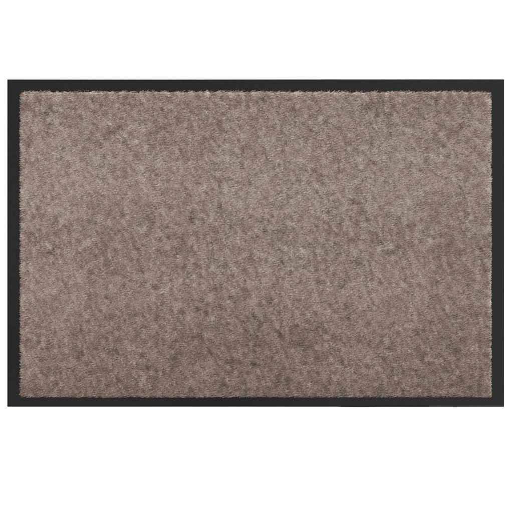 vidaXL Fußmatte Beige 60 x 40 x 1,2 cm Teddystoff