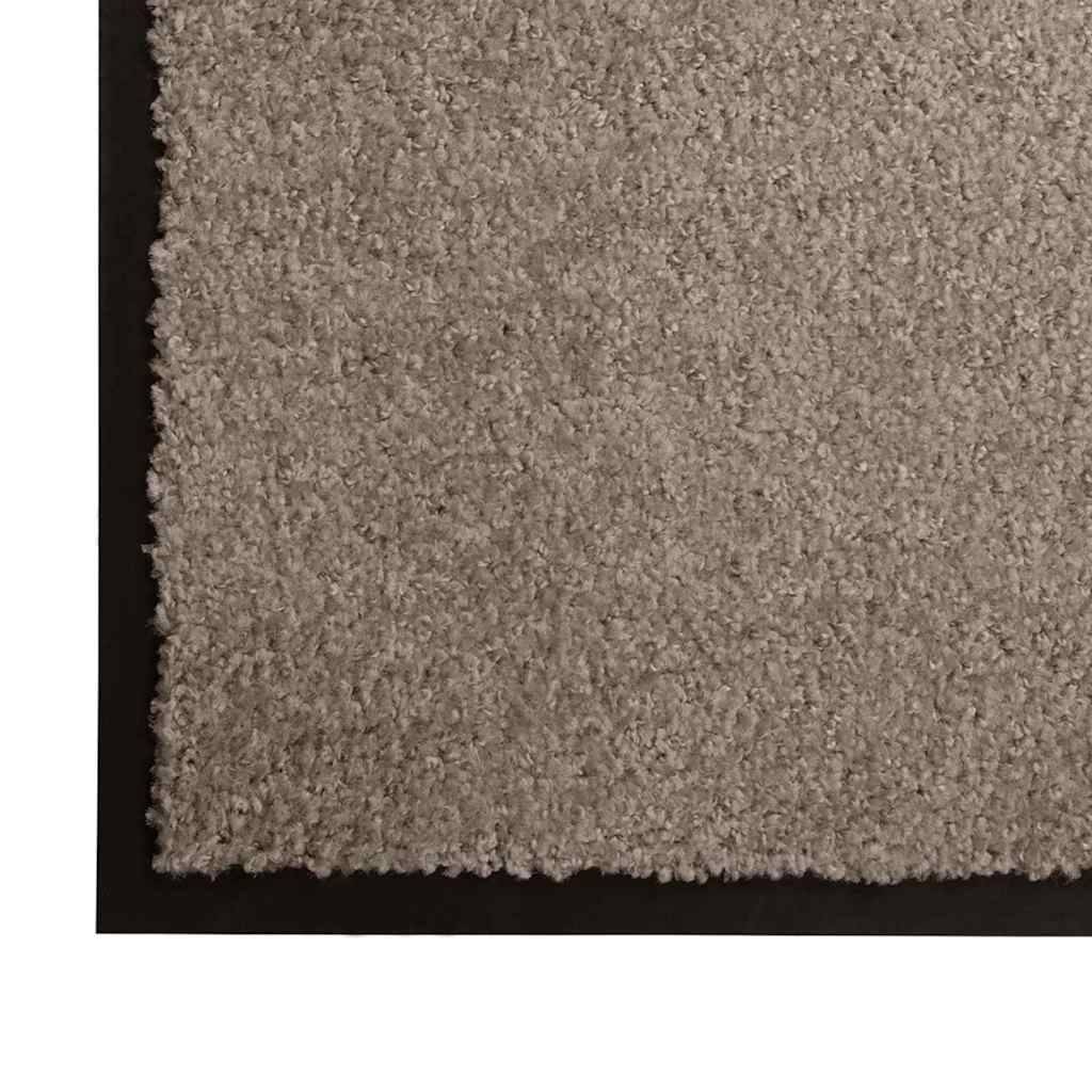 vidaXL Fußmatte Beige 60 x 40 x 1,2 cm Teddystoff