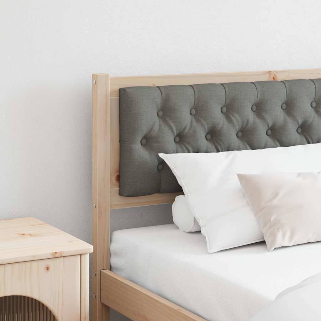 vidaXL Kopfteil Braun und Dunkelgrau 200 cm Massivholz Kiefer