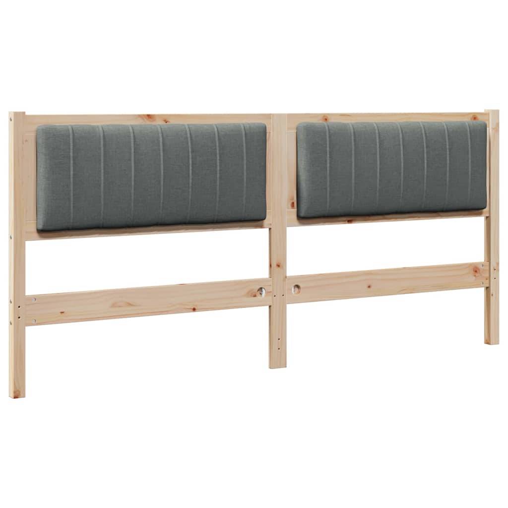 vidaXL Gepolstertes Kopfteil Braun 180 cm Massives Kiefernholz