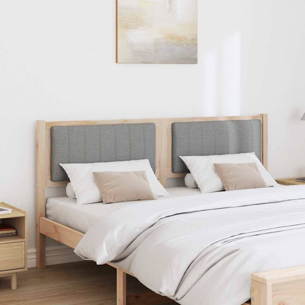 vidaXL Gepolstertes Kopfteil Braun 160 cm Massives Kiefernholz