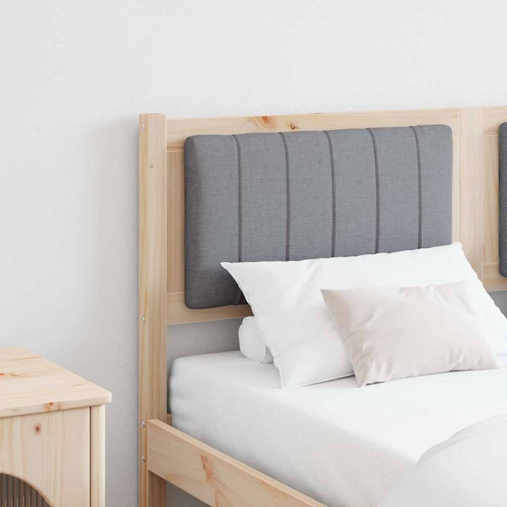 vidaXL Gepolstertes Kopfteil Braun 140 cm Massives Kiefernholz