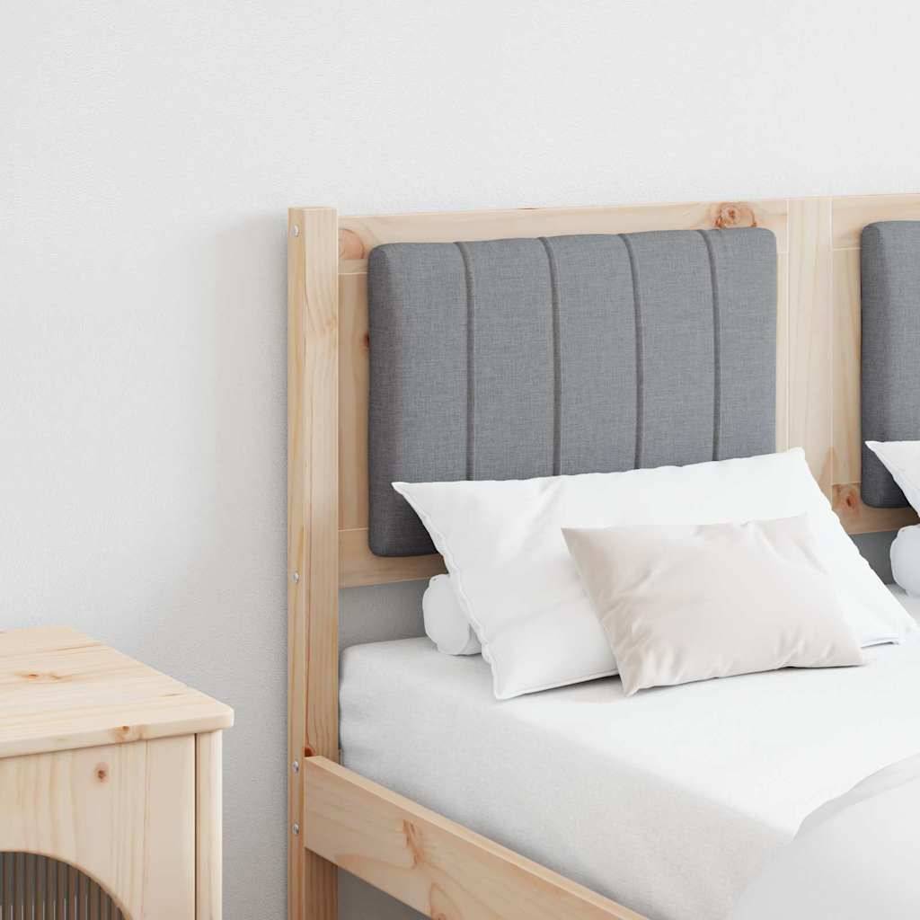 vidaXL Gepolstertes Kopfteil Braun 120 cm Massives Kiefernholz