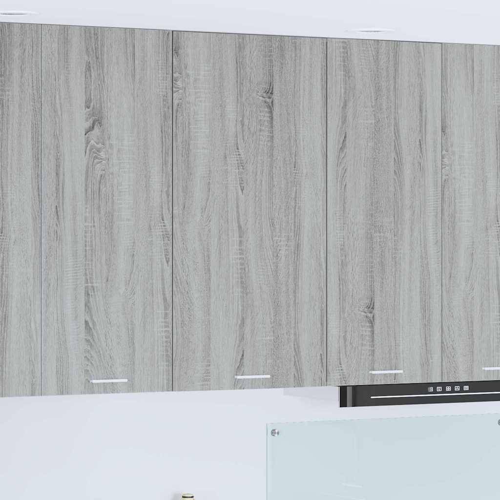 vidaXL Hängeschrank mit Speicher Grau Sonoma und Weiß 50 x 31 x 100 cm