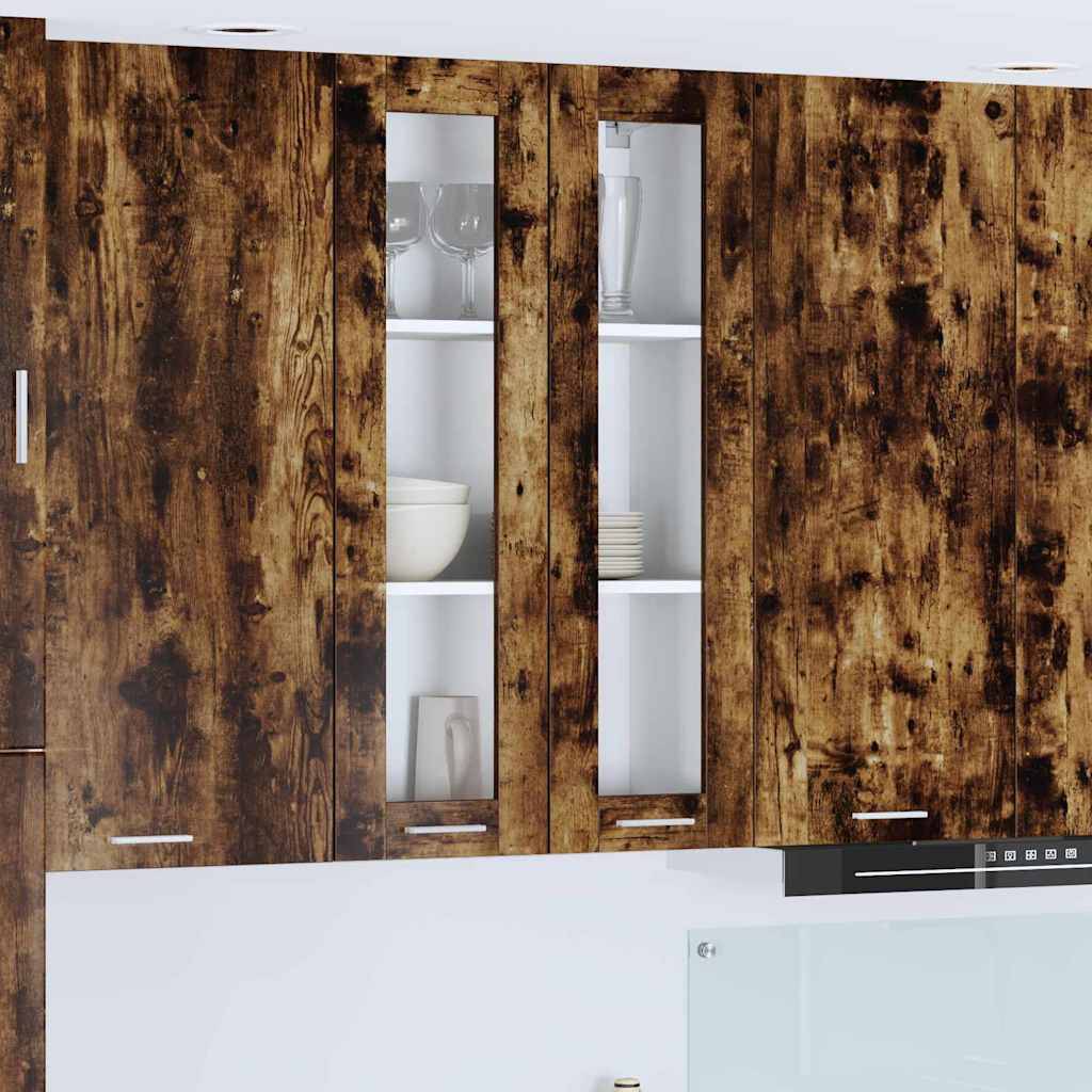 vidaXL Hängeschrank Geräucherte Eiche 60 x 31 x 100 cm Holzwerkstoff
