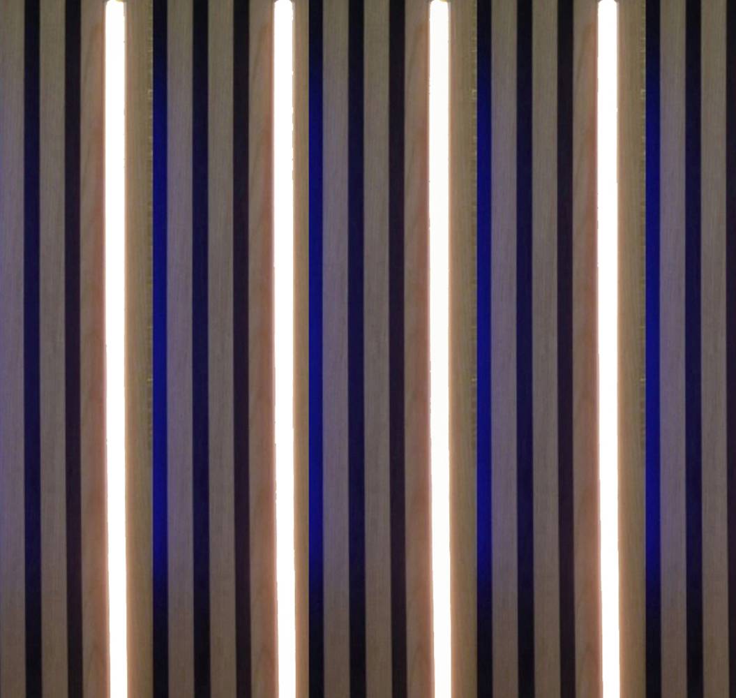 3700 LED Leuchte Kunst. Schiene 4x125cm Netzteil Neutral Weiß