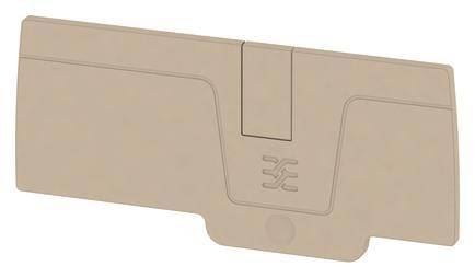 Weidmüller AEP 2C 6 Abschlussplatte beige 1991970000 (Inhalt 50 Stück) Industriematerial