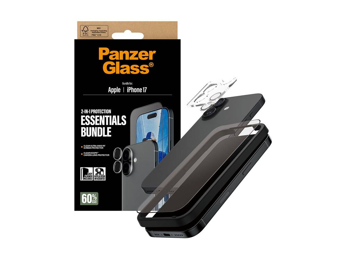 PanzerGlass 2-in-1 Essentials Bundle - SchutzkitDisplay/Objektiv für Handy -