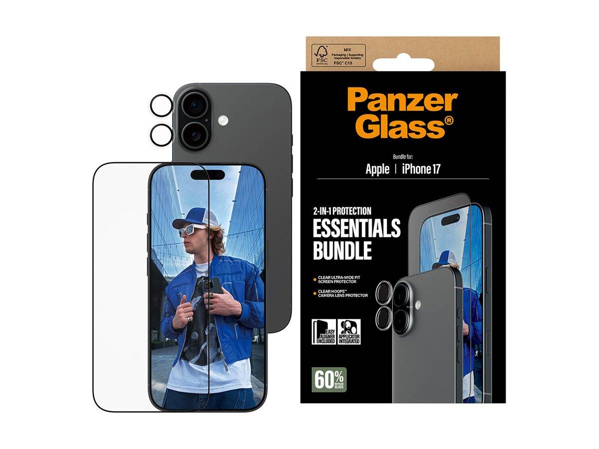 PanzerGlass 2-in-1 Essentials Bundle - SchutzkitDisplay/Objektiv für Handy -