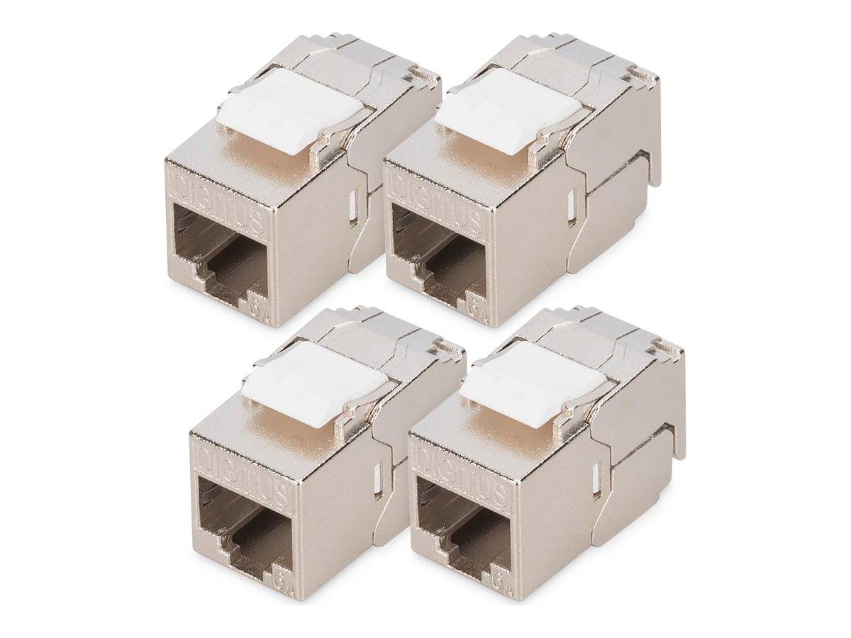 DIGITUS CAT 6A Kompakt-Keystone Modul, geschirmt, werkzeugfreier