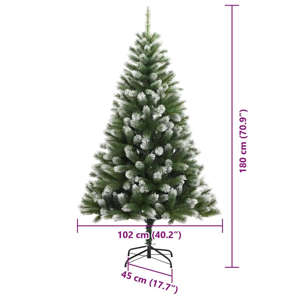 vidaXL Künstlicher schwenkbarer Weihnachtsbaum mit flockigem Schnee