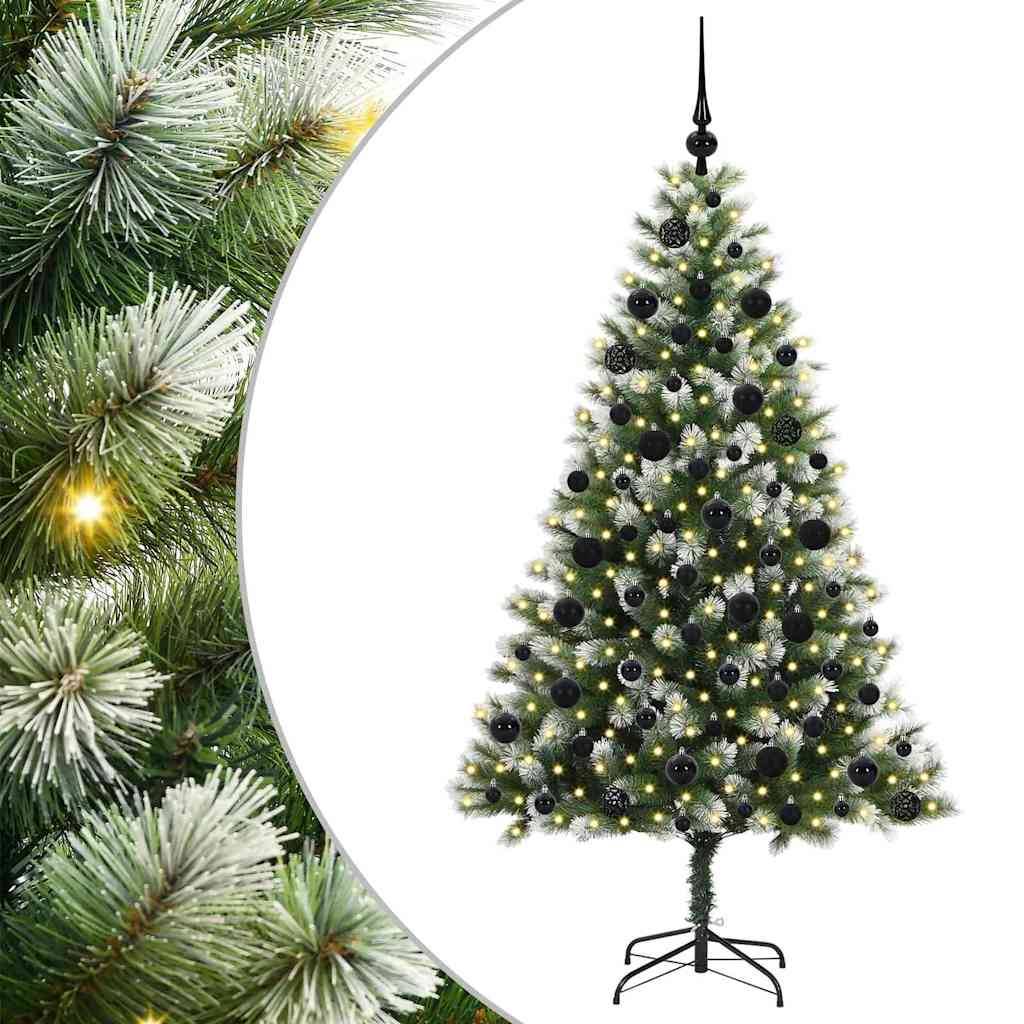 vidaXL Künstlicher schwenkbarer Weihnachtsbaum mit flockigem Schnee