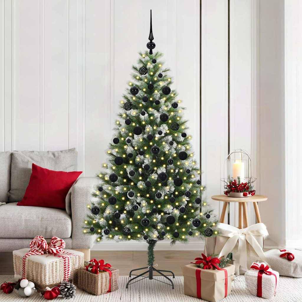 vidaXL Künstlicher schwenkbarer Weihnachtsbaum mit flockigem Schnee