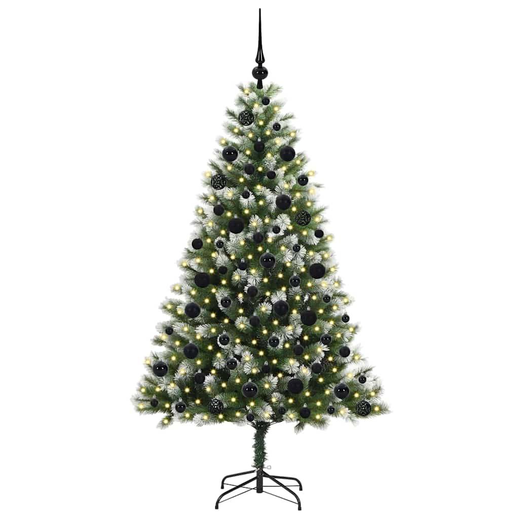 vidaXL Künstlicher schwenkbarer Weihnachtsbaum mit flockigem Schnee
