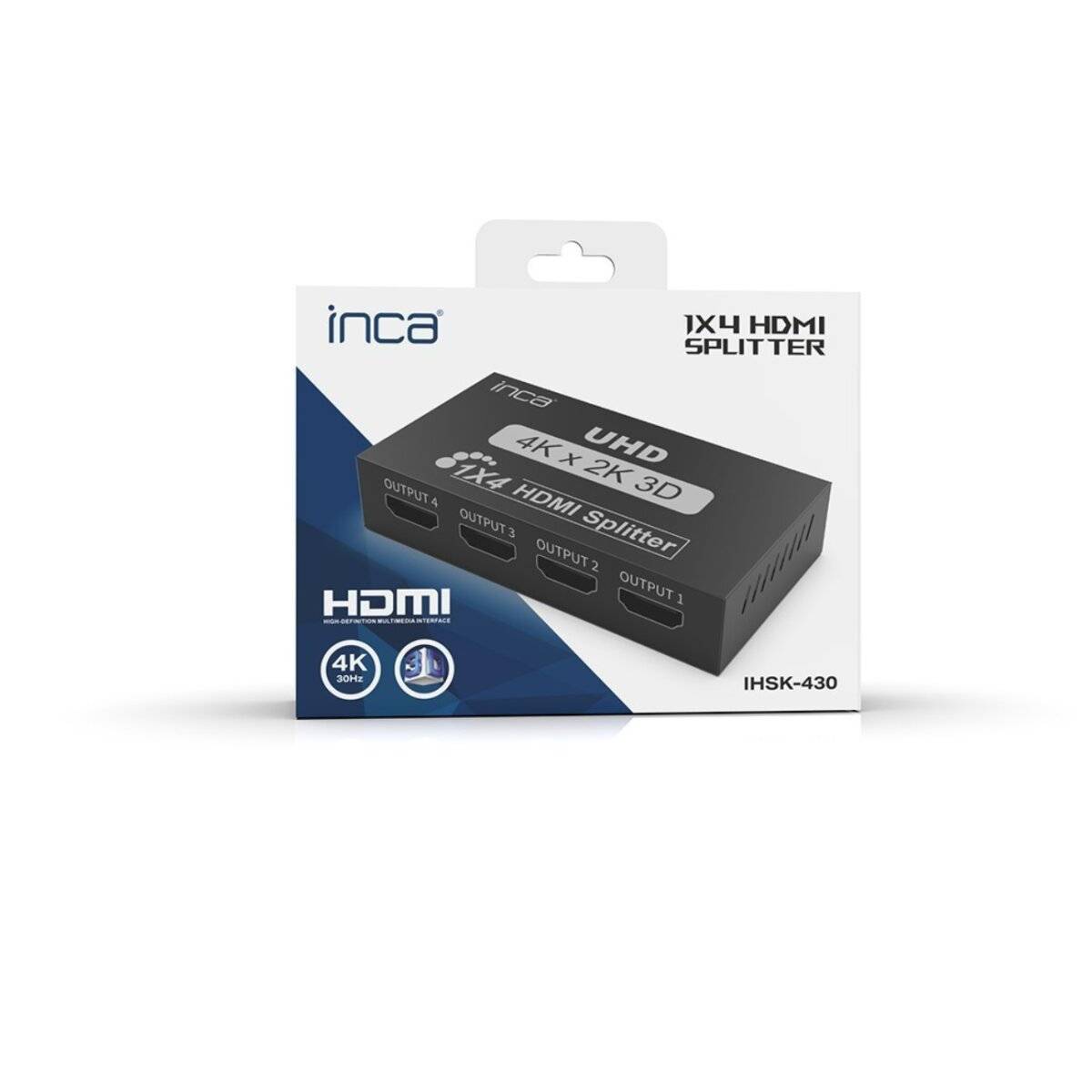 IHSK-430 HDMI Splitter 1x4 4K 3D mit Netzteil