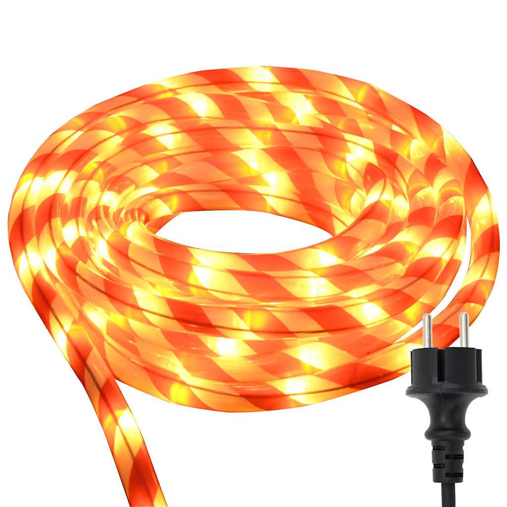 vidaXL Lichtseil mit 240 LEDs Warmes Weiß 10 m PVC