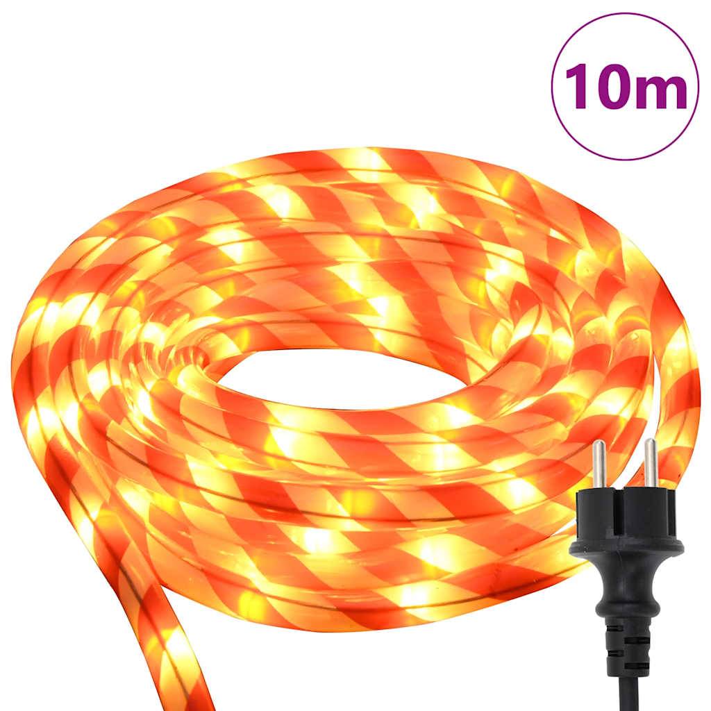 vidaXL Lichtseil mit 240 LEDs Warmes Weiß 10 m PVC